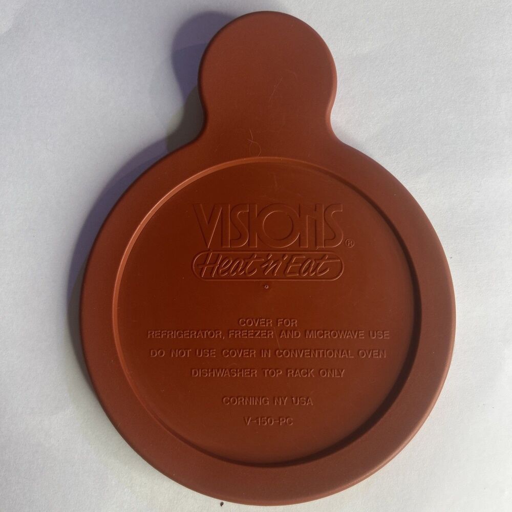 Visions Heat N Eat Brown Corning Grab It Bowl Replacement Lid V-150-PC